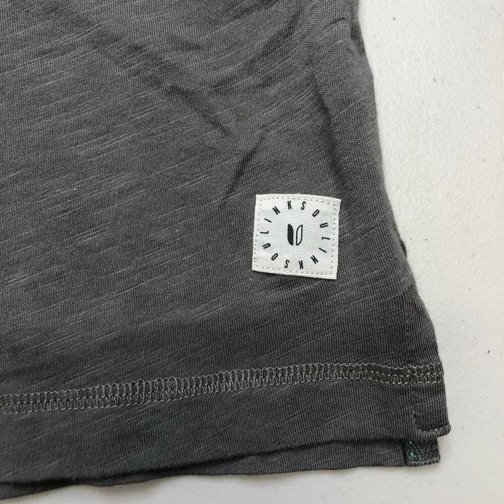 Linksoul Shirt Mens XL Charcoal Hopper Knit Polo Shirt Casual Preppy Golf LS1220 - Picture 4 of 11